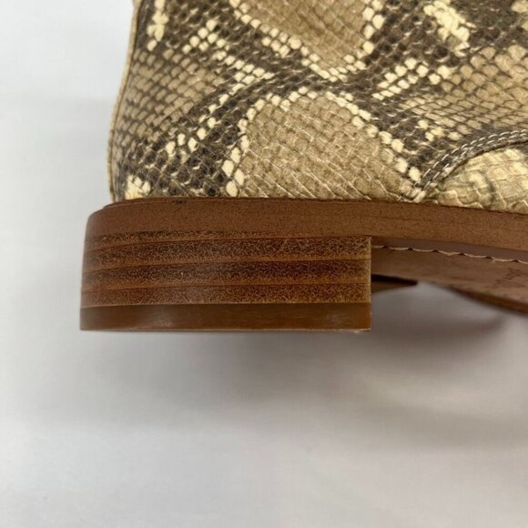 Sam Edelman Nina Snake Print Combat Boots Size 8 Bootie Ankle Zip Close - Picture 14 of 14